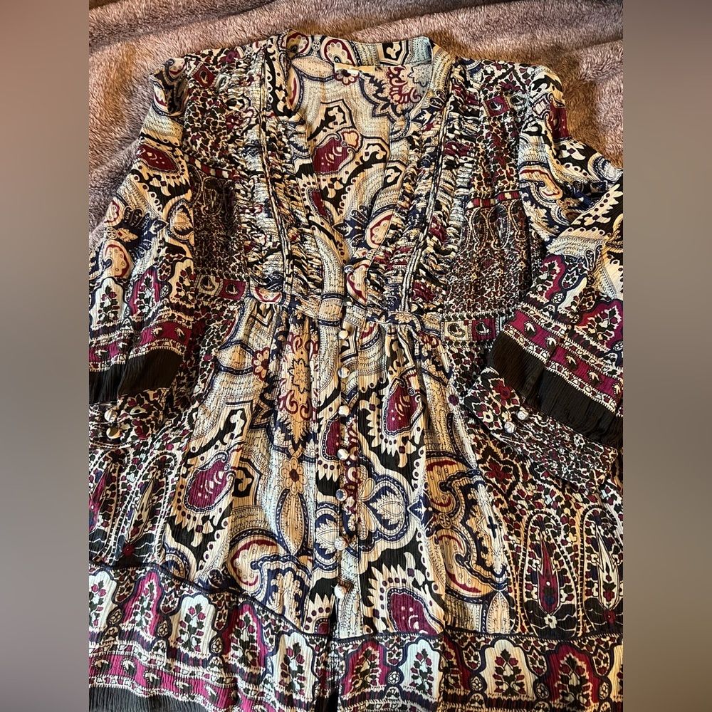 Bohemian Paisley Print Top